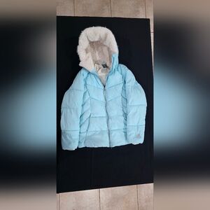 ZeroXposur Sky Blue Puffer Jacket with Hood